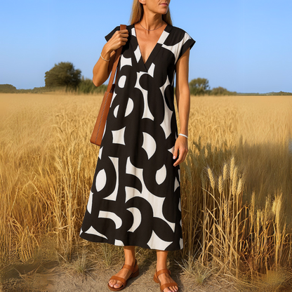 Harper | Flowing V-neck Dress