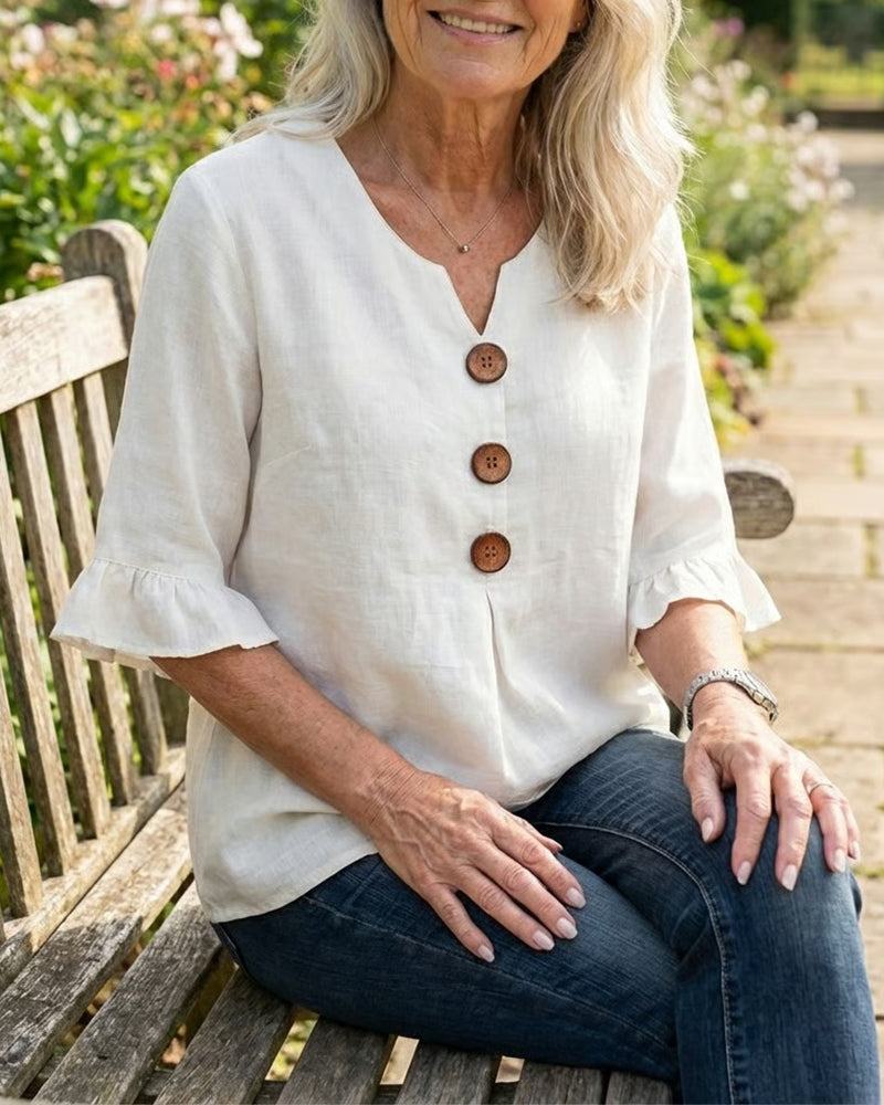 Sage | Linen Cotton Blouse