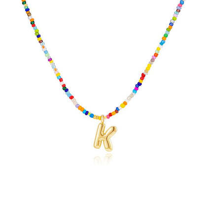 MACY™ - Colorful Bubble Letter Necklace