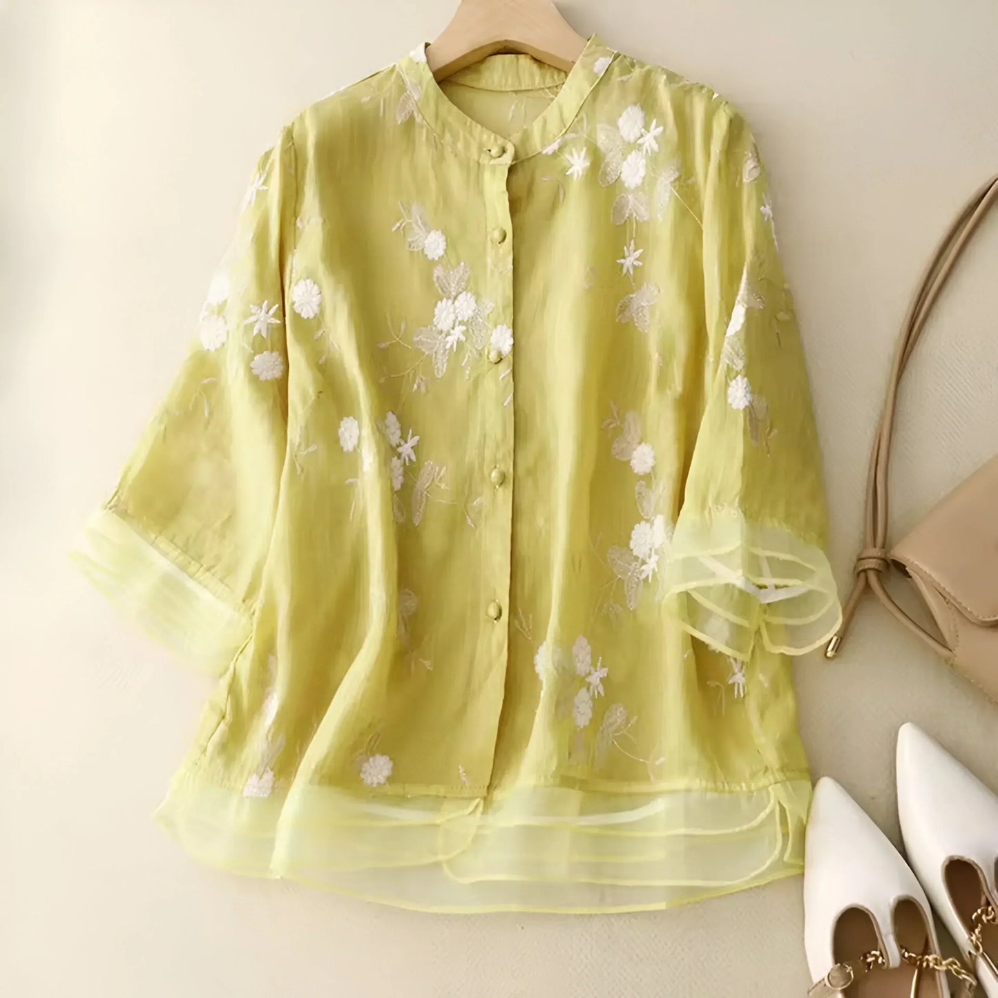 Marie™ | Floral Button Blouse