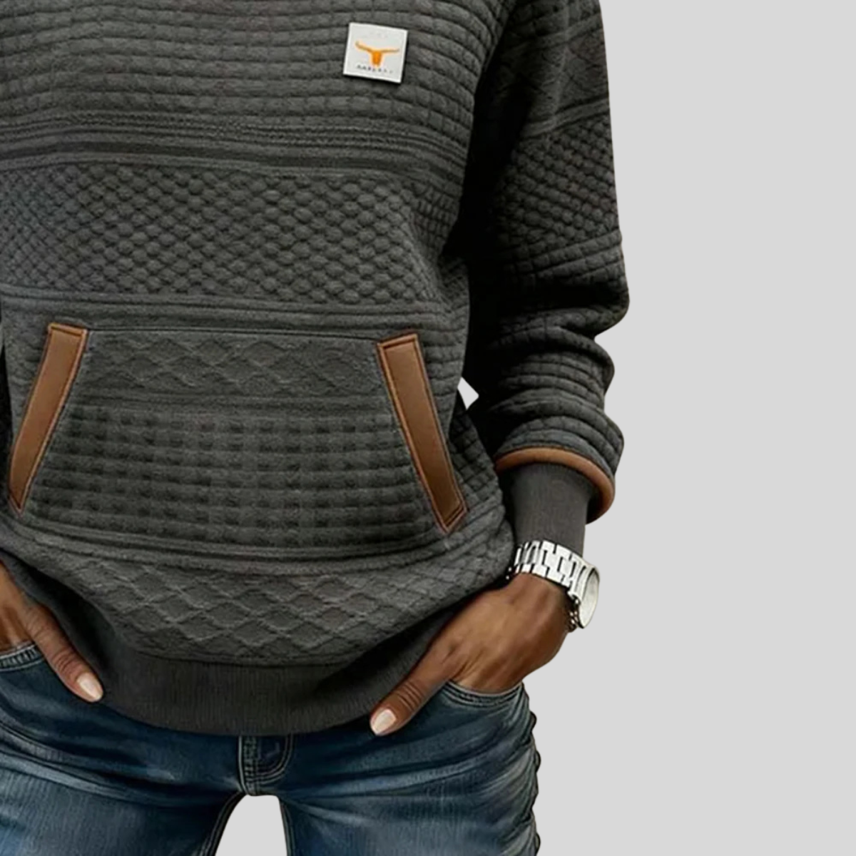 Audrey™ | Crew Neck Colorblock Sweatshirt