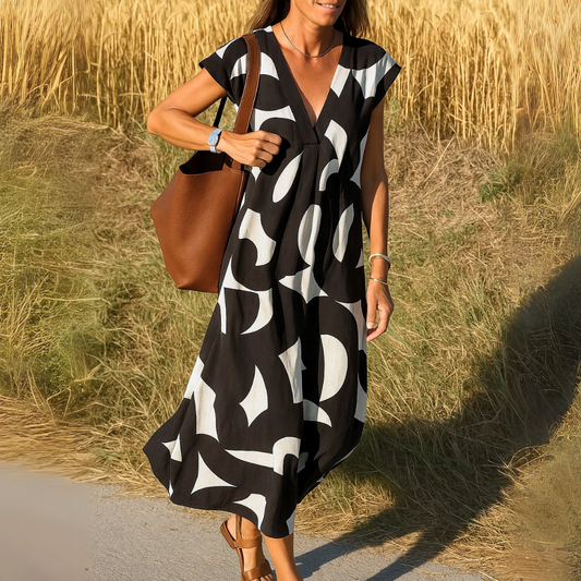 MICHELLE | ELEGANT V-NECK DRESS