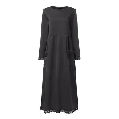 Doris™ Wool and Cotton Maxi Dress