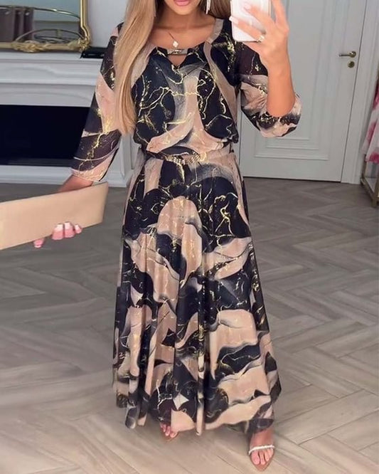 CAMILLE | PRINTED ELEGANT DRESS