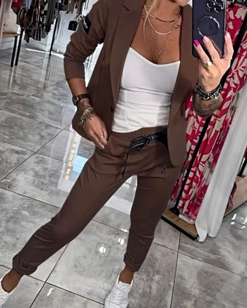 MALOU | TOP, JACKET AND PANTS SET