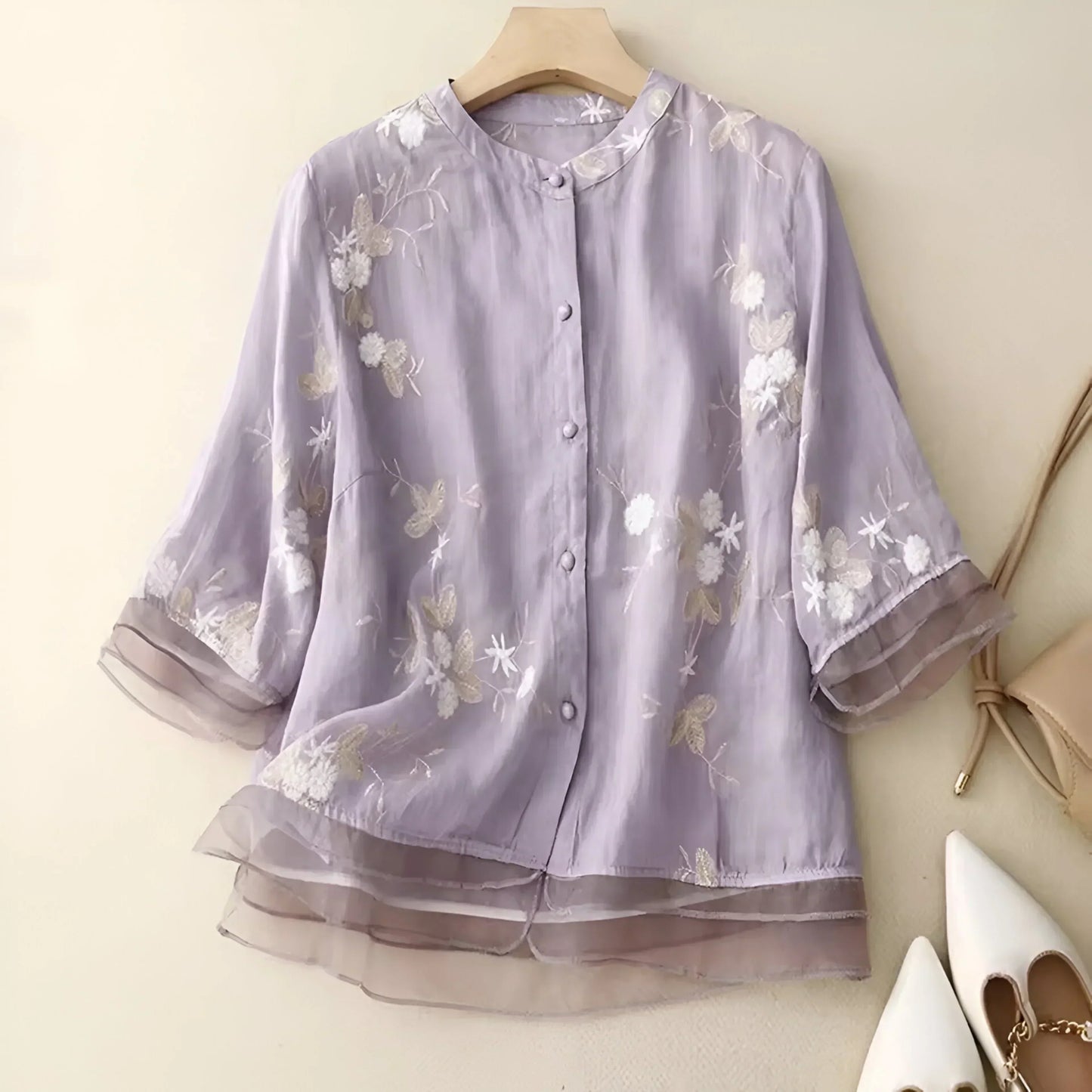 Marie™ | Floral Button Blouse
