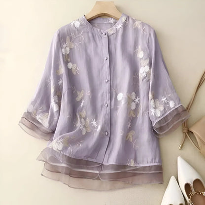 Marie™ | Floral Button Blouse