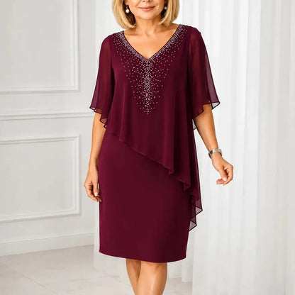Margaret™ | Elegant Draped Dress