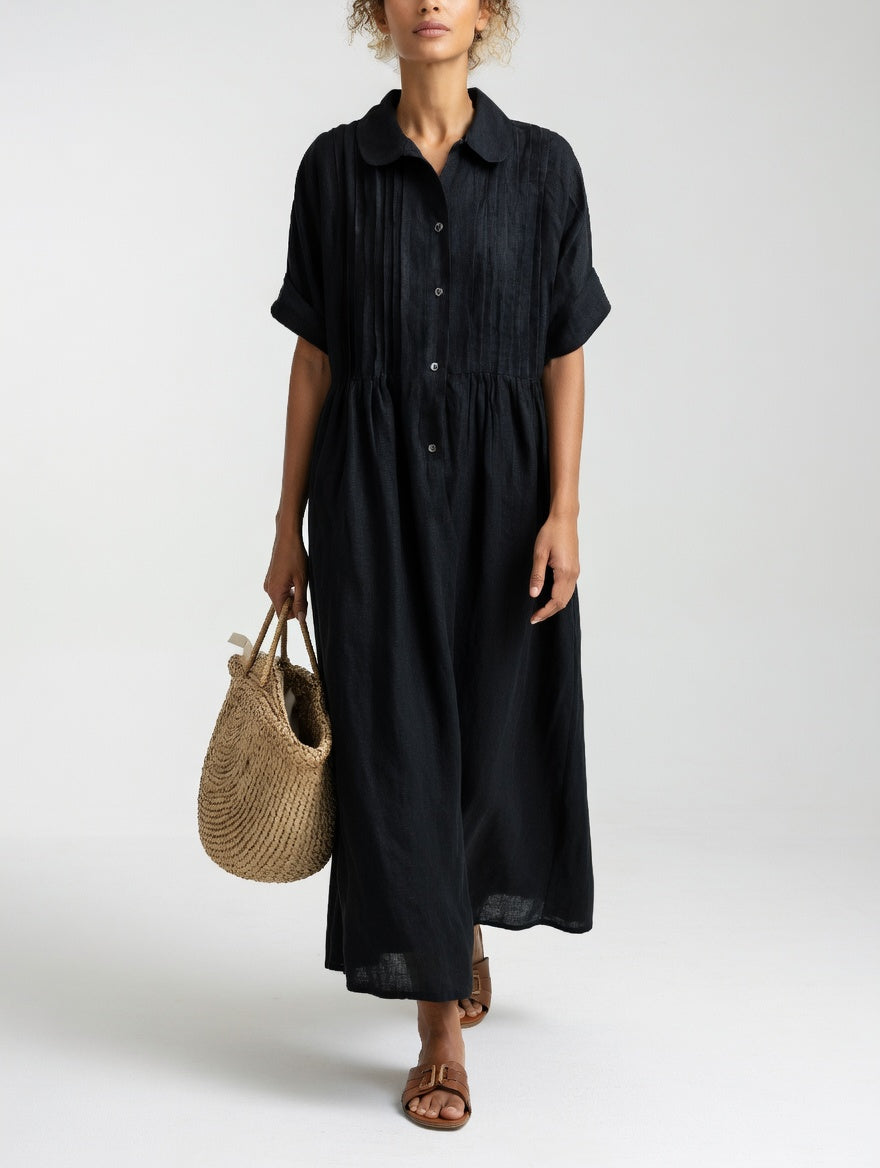 Rosalie™ | Relaxed Button-Front Maxi Dress