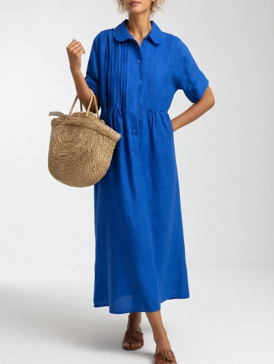 Rosalie™ | Relaxed Button-Front Maxi Dress