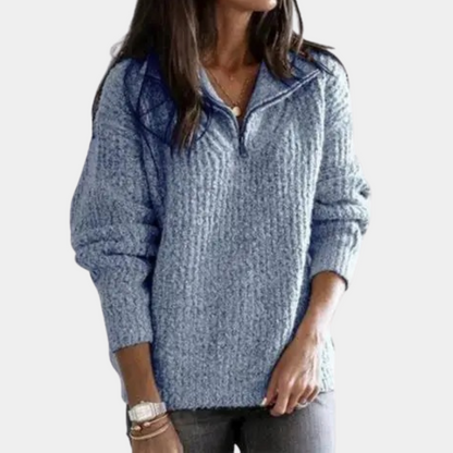 Adrianna | Women's Sweater With Half Zip