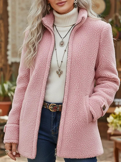 Claudia™ | Cozy Sherpa Full Zip Fleece Jacket