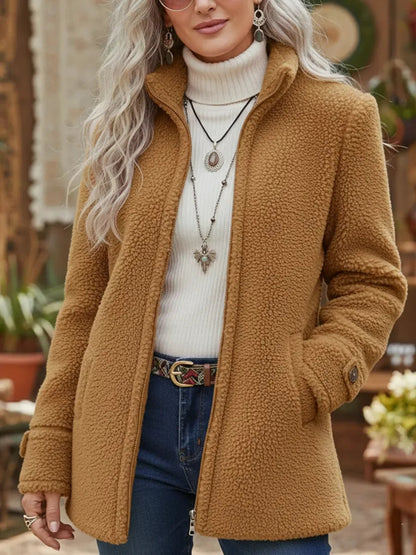 Claudia™ | Cozy Sherpa Full Zip Fleece Jacket