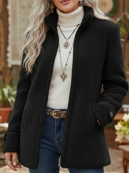Claudia™ | Cozy Sherpa Full Zip Fleece Jacket