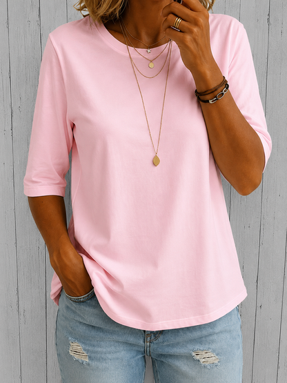Helen™ | Relaxed Everyday Half-Sleeve Tee
