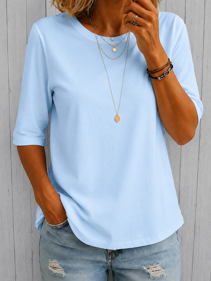 Helen™ | Relaxed Everyday Half-Sleeve Tee
