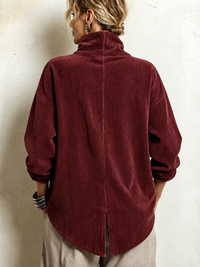 Rebecca™ | Corduroy Button-Up Top