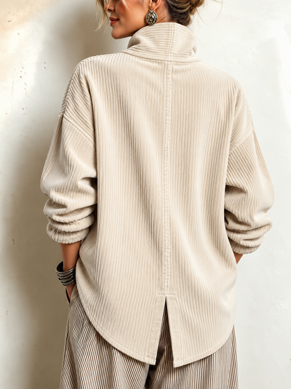 Rebecca™ | Corduroy Button-Up Top
