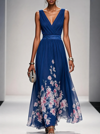Gloria | Sleeveless A-Line Maxi Dress