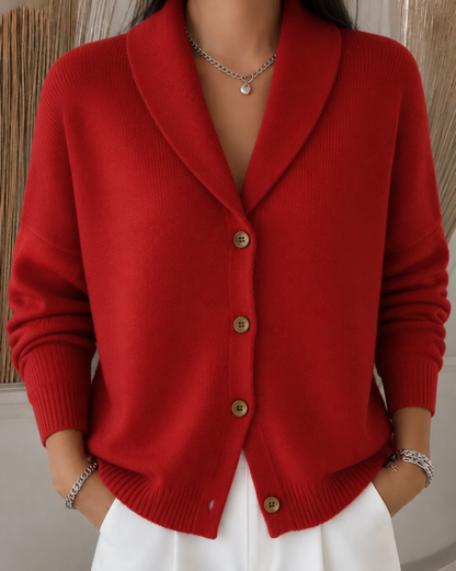 Colette™ | Elegant Button-Collar Cardigan
