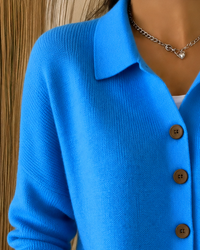 Colette™ | Elegant Button-Collar Cardigan