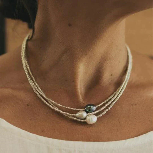 Jessie - Necklace with Natural Pearls