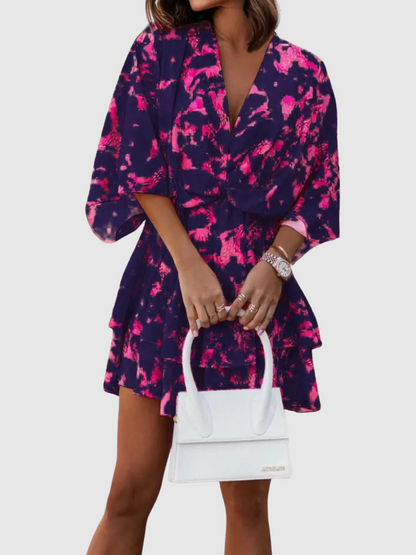 Macy™ | Satin Floral Dress