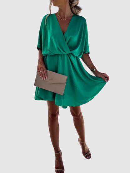 Meadow™ | Silk Wrap Mini Dress