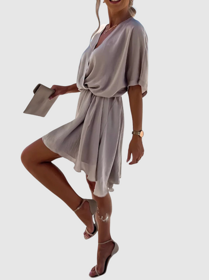 Meadow™ | Silk Wrap Mini Dress