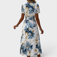 Loretta | Floral Midi Wrap Dress