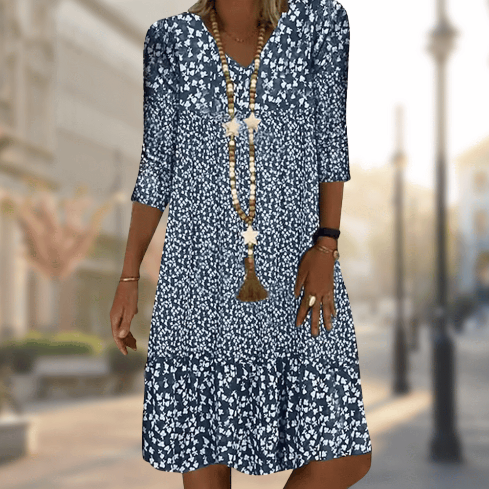 PAMELA | ELEGANT DRESS WITH PRINT