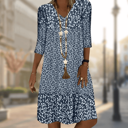 PAMELA | ELEGANT DRESS WITH PRINT
