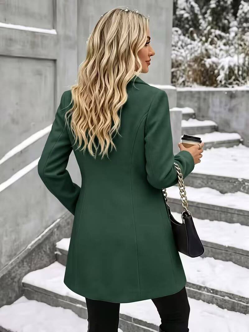 Evelyn™ | Elegant Stand-Collar Coat