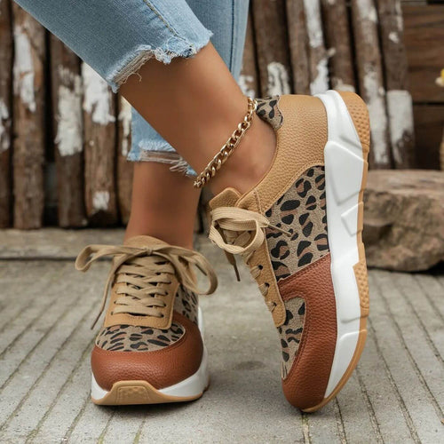 Marieke™ | Leopard Print Orthopedic Sneakers