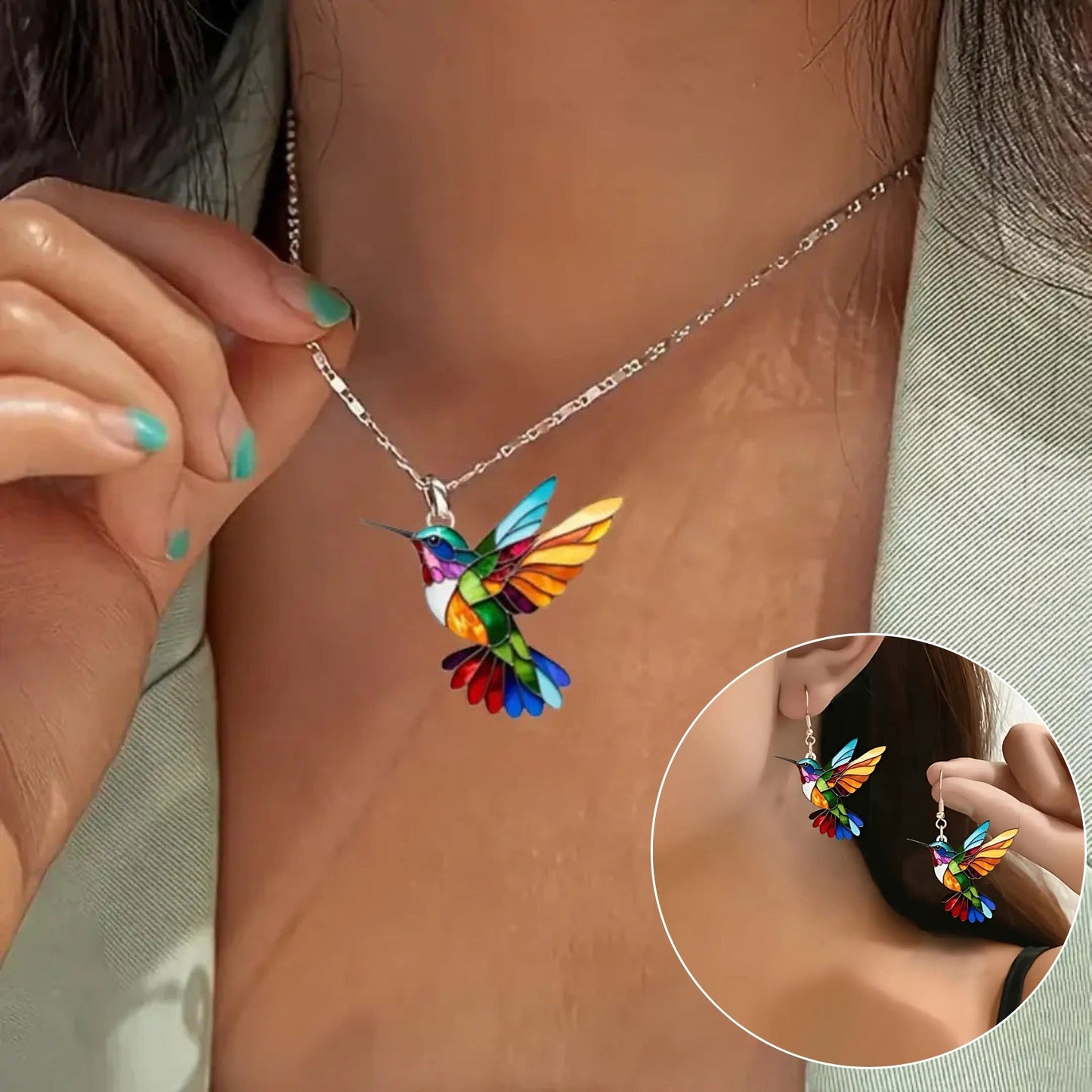 Aurea™ | Beautiful hummingbird Design Necklace