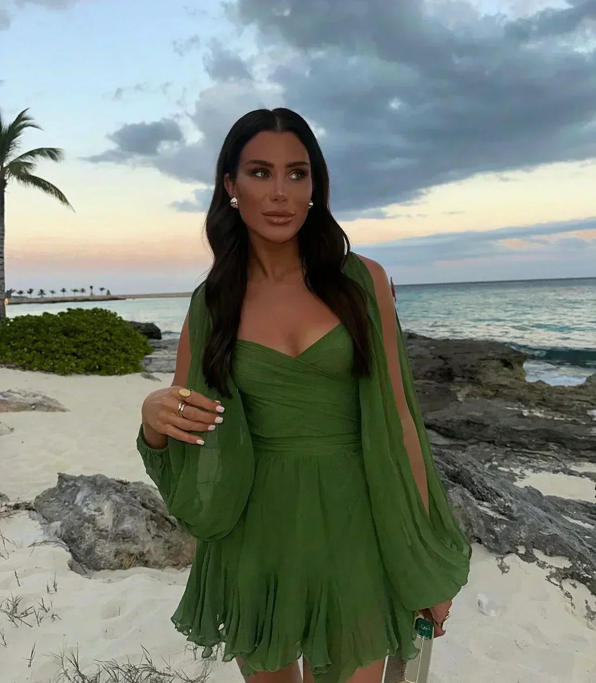 BEVERLY | MINI DRESS WITH ELEGANT SLEEVES