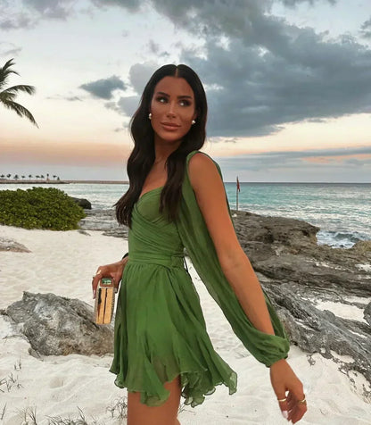 BEVERLY | MINI DRESS WITH ELEGANT SLEEVES