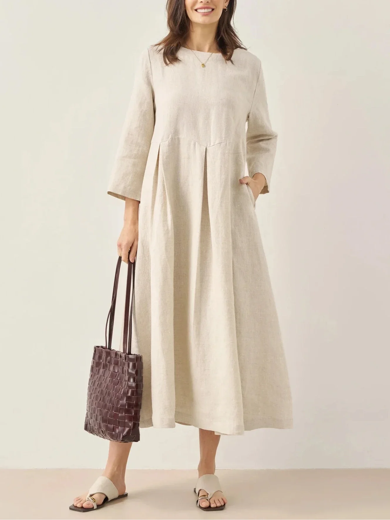Julia Elegance – Long linen dress