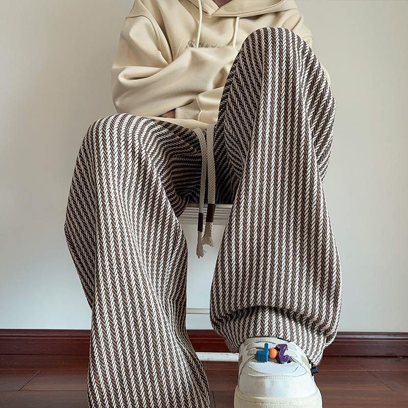Lamine | Men’s Herringbone Relaxed Sweatpants