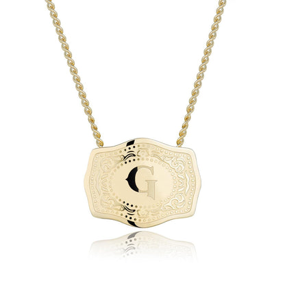 CINDY™ - Sleek Initial Letter Pendant Necklace