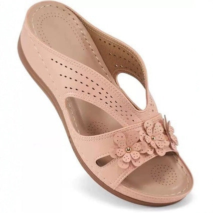 VIRGINIA | FLORAL ORTHOPEDIC WEDGE SANDALS