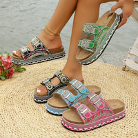 BRISTOL | BOHO BEADED PLATFORM SANDALS