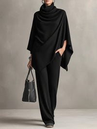 Mallory | Elegant Drape Two-Piece Set