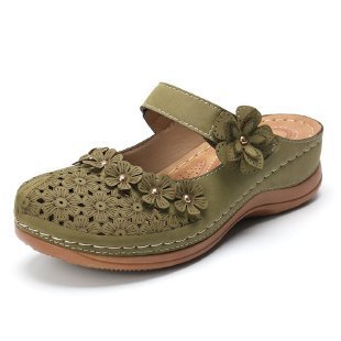 EDITH | FLORAL CUTOUT ORTHOPEDIC CLOGS