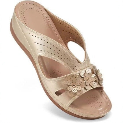 VIRGINIA | FLORAL ORTHOPEDIC WEDGE SANDALS