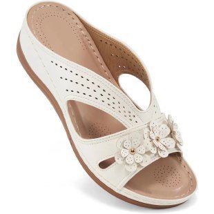VIRGINIA | FLORAL ORTHOPEDIC WEDGE SANDALS