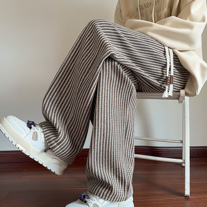 Lamine | Men’s Herringbone Relaxed Sweatpants