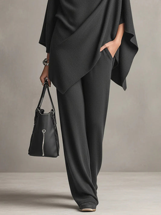 Mallory | Elegant Drape Two-Piece Set
