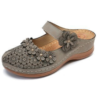 EDITH | FLORAL CUTOUT ORTHOPEDIC CLOGS