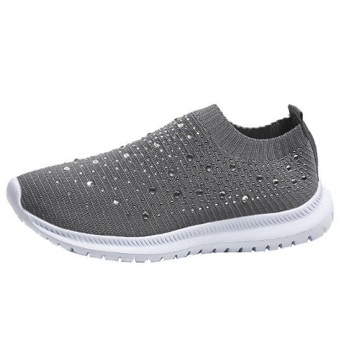 CRYSTAL | RHINESTONE ORTHOPEDIC SLIP-ON SNEAKERS